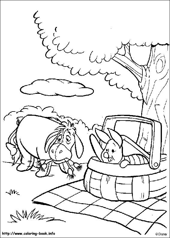 Winnie the Pooh coloring picture